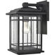 Armington 1 Light 12 inch Powder Coated Black Outdoor Wall Sconce